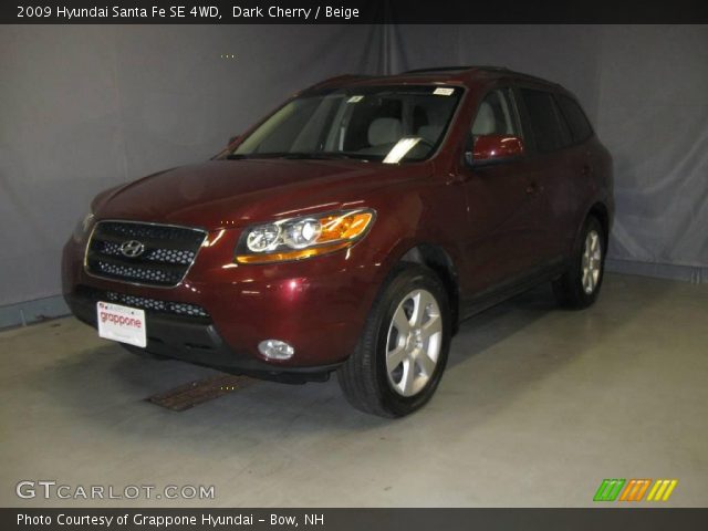 2009 Hyundai Santa Fe SE 4WD in Dark Cherry