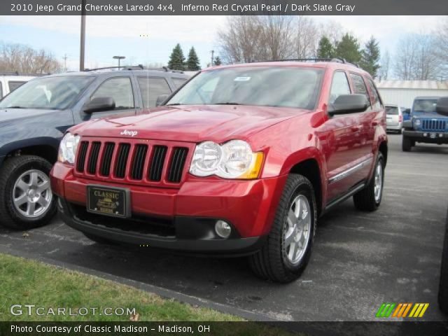 2010 Jeep Grand Cherokee Laredo 4x4 in Inferno Red Crystal Pearl