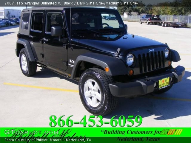 2007 Jeep Wrangler Unlimited X in Black