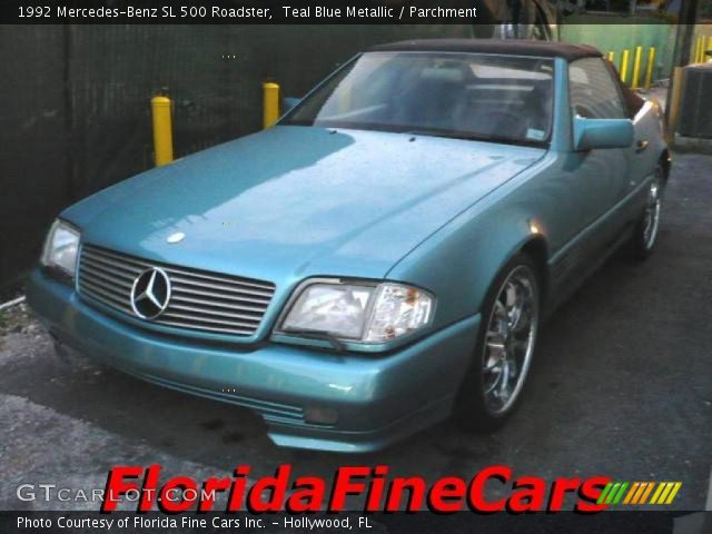 1992 Mercedes-Benz SL 500 Roadster in Teal Blue Metallic