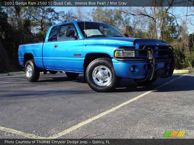 2001 Dodge Ram 2500 ST Quad Cab in Intense Blue Pearl