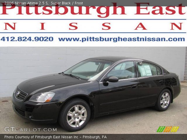 2006 Nissan Altima 2.5 S in Super Black