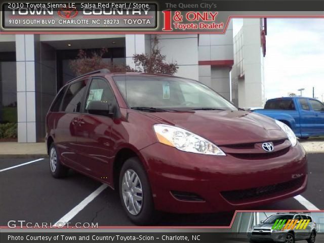 2010 Toyota Sienna LE in Salsa Red Pearl
