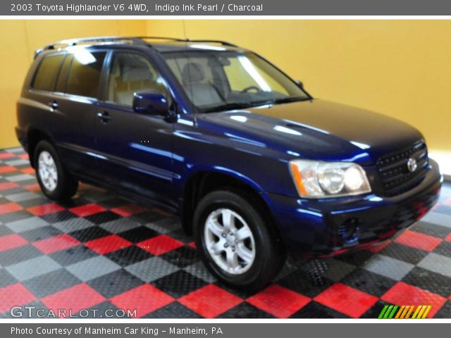 2003 Toyota Highlander V6 4WD in Indigo Ink Pearl