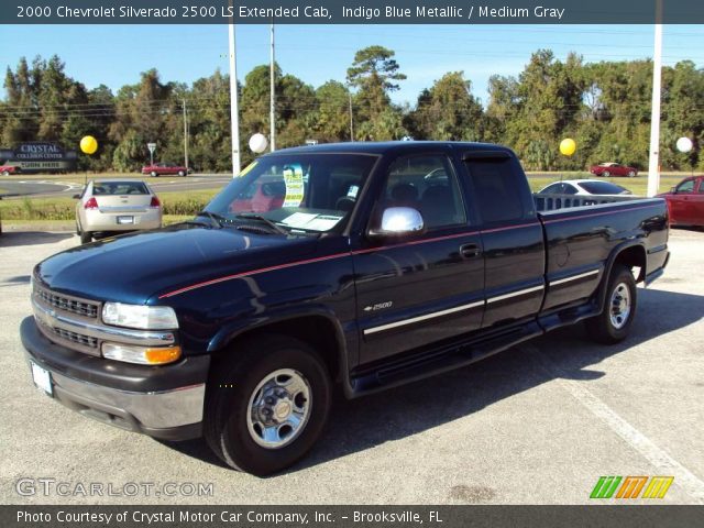 2000 Chevrolet Silverado 2500 LS Extended Cab in Indigo Blue Metallic