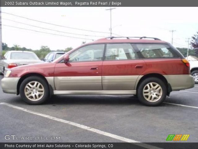 2002 Subaru Outback Limited Wagon in Regatta Red Pearl