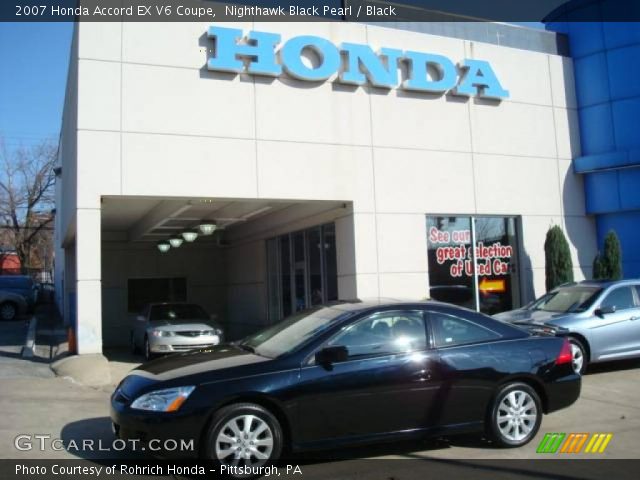 2007 Honda Accord EX V6 Coupe in Nighthawk Black Pearl