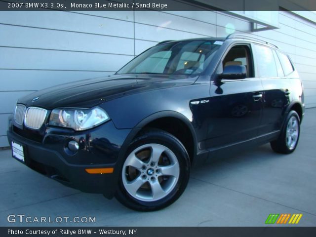 2007 BMW X3 3.0si in Monaco Blue Metallic