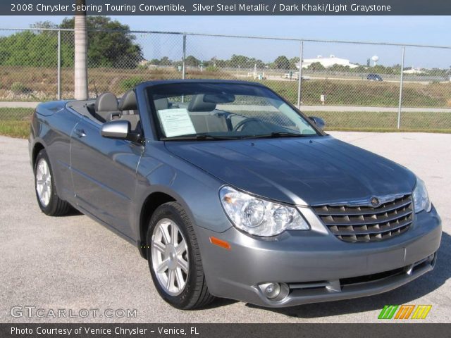 2008 Chrysler Sebring Touring Convertible in Silver Steel Metallic