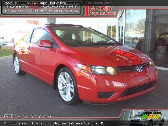 2006 Honda Civic EX Coupe in Rallye Red