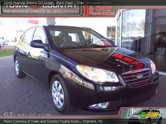 2008 Hyundai Elantra GLS Sedan in Black Pearl