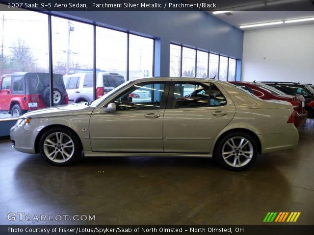 2007 Saab 9-5 Aero Sedan in Parchment Silver Metallic