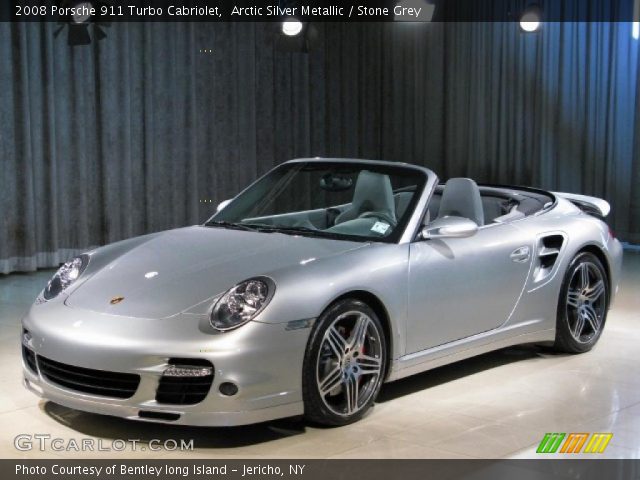 2008 Porsche 911 Turbo Cabriolet in Arctic Silver Metallic