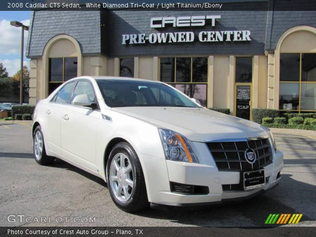 2008 Cadillac CTS Sedan in White Diamond Tri-Coat