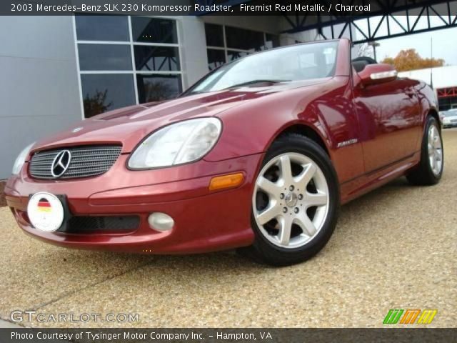 2003 Mercedes-Benz SLK 230 Kompressor Roadster in Firemist Red Metallic
