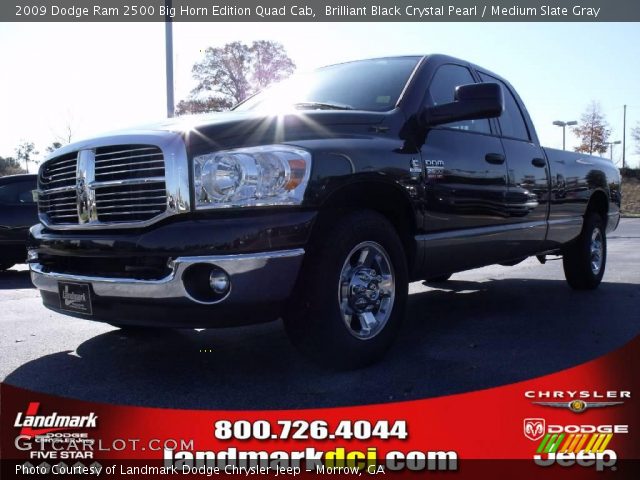 2009 Dodge Ram 2500 Big Horn Edition Quad Cab in Brilliant Black Crystal Pearl