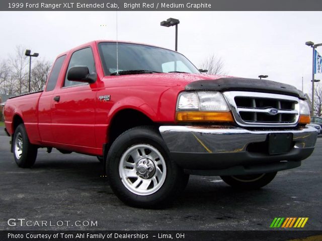 1999 Ford Ranger XLT Extended Cab in Bright Red