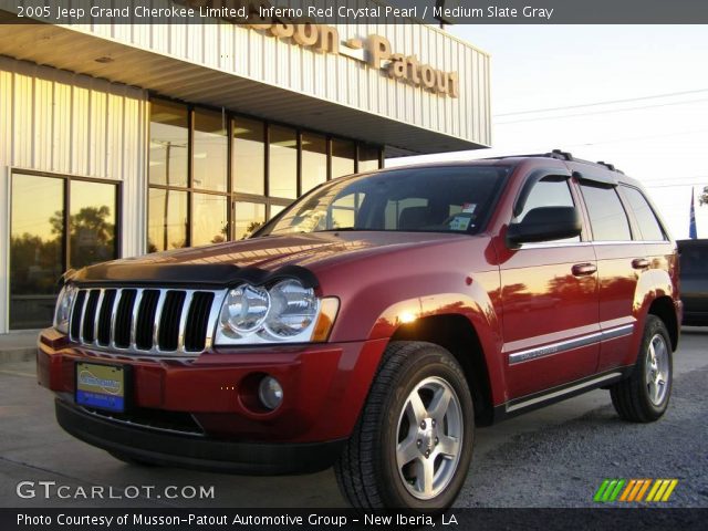 2005 Jeep Grand Cherokee Limited in Inferno Red Crystal Pearl