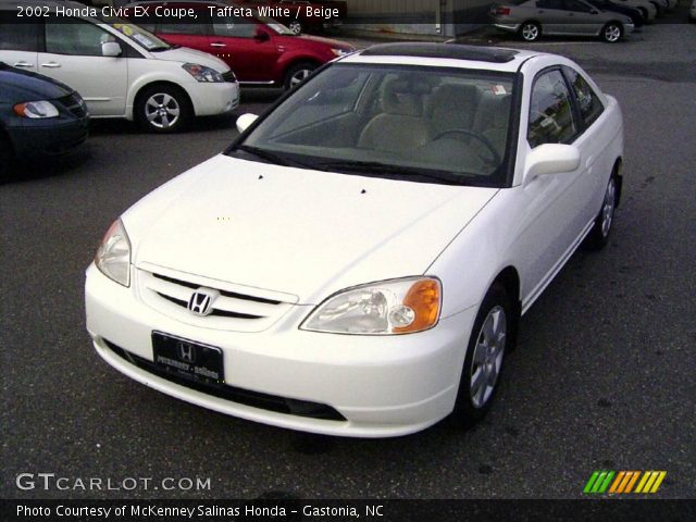 2002 Honda Civic EX Coupe in Taffeta White