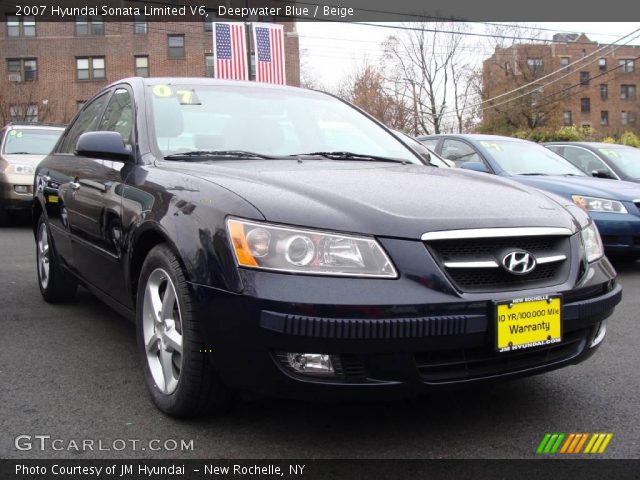 2007 Hyundai Sonata Limited V6 in Deepwater Blue