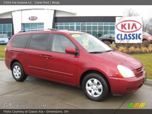 2009 Kia Sedona LX in Claret Red
