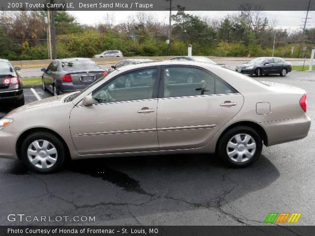 2003 Toyota Camry LE in Desert Sand Mica