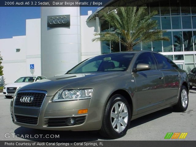 2006 Audi A6 3.2 Sedan in Dakar Beige Metallic