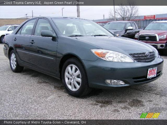 2003 Toyota Camry XLE in Aspen Green Pearl