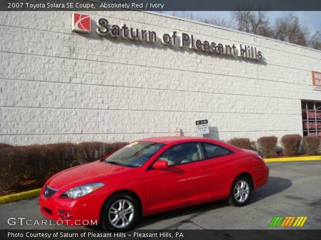 2007 Toyota Solara SE Coupe in Absolutely Red