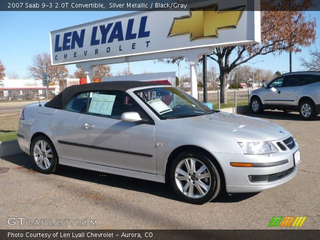 2007 Saab 9-3 2.0T Convertible in Silver Metallic