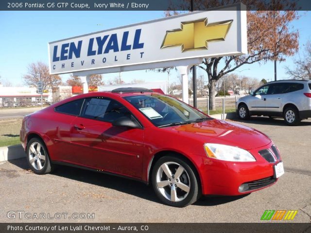 2006 Pontiac G6 GTP Coupe in Ivory White
