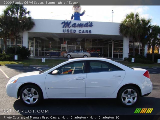 2009 Pontiac G6 V6 Sedan in Summit White