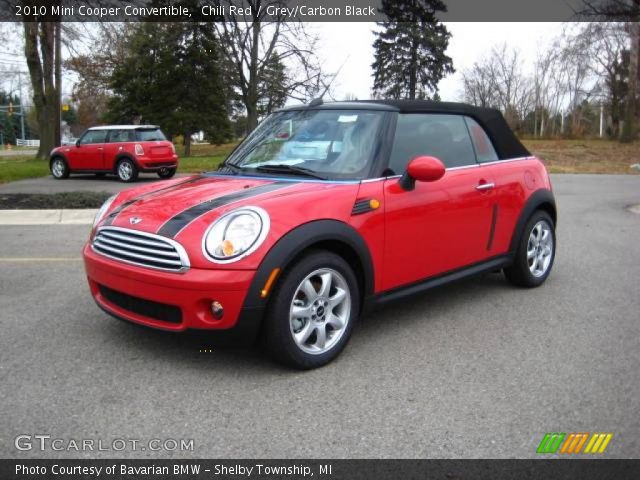 2010 Mini Cooper Convertible in Chili Red