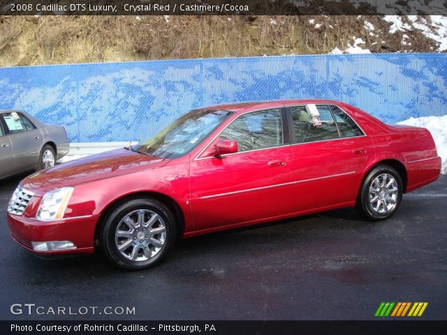 2008 Cadillac DTS Luxury in Crystal Red