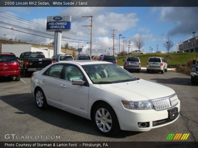 2008 Lincoln MKZ Sedan in White Suede