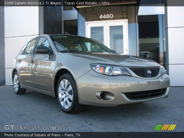 2008 Subaru Impreza 2.5i Wagon in Topaz Gold Metallic