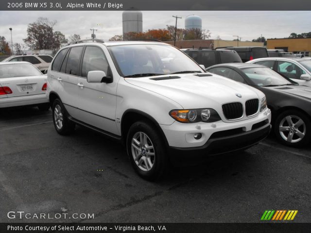 2006 BMW X5 3.0i in Alpine White