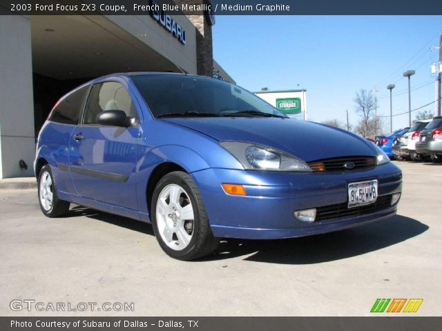 2003 Ford Focus ZX3 Coupe in French Blue Metallic