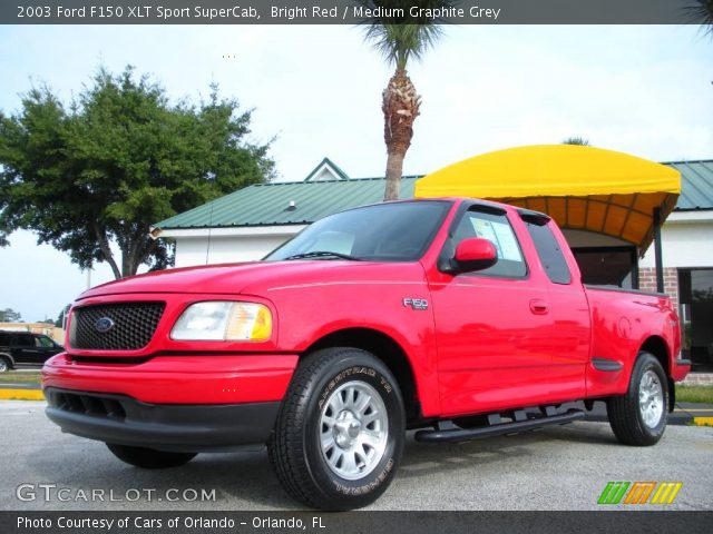2003 Ford F150 XLT Sport SuperCab in Bright Red