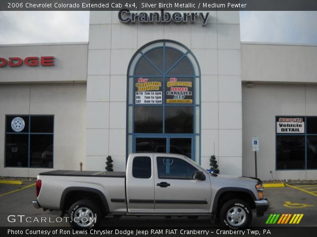 2006 Chevrolet Colorado Extended Cab 4x4 in Silver Birch Metallic