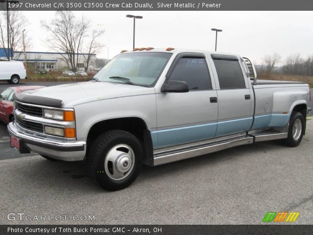 1997 Chevrolet C/K 3500 C3500 Crew Cab Dually in Silver Metallic