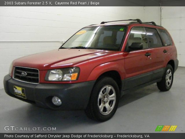 2003 Subaru Forester 2.5 X in Cayenne Red Pearl