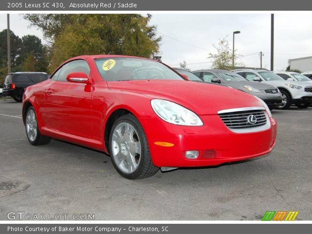 2005 Lexus SC 430 in Absolutely Red