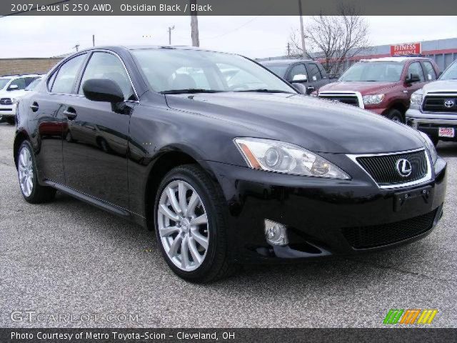 2007 Lexus IS 250 AWD in Obsidian Black