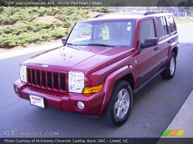 2006 Jeep Commander 4x4 in Inferno Red Pearl
