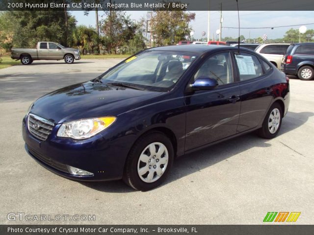 2008 Hyundai Elantra GLS Sedan in Regatta Blue Metallic