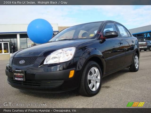 2009 Kia Rio LX Sedan in Midnight Black