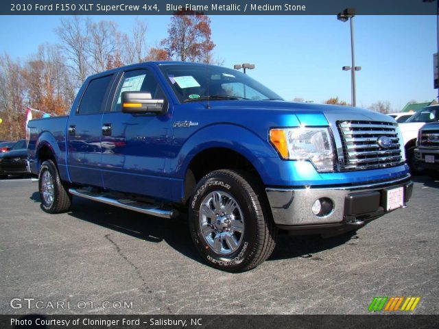 2010 Ford F150 XLT SuperCrew 4x4 in Blue Flame Metallic