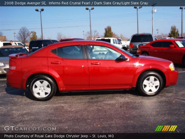 2008 Dodge Avenger SE in Inferno Red Crystal Pearl