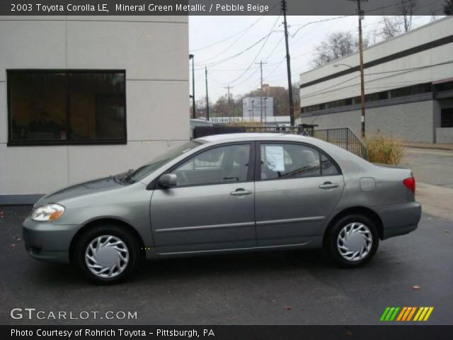 2003 Toyota Corolla LE in Mineral Green Metallic